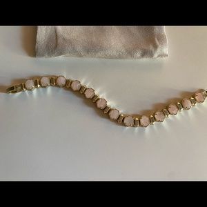 Kendra Scott Rose Quartz Tennis style Bracelet